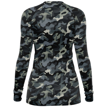 Chokefish™ Long Sleeve Rashguard Camouflage Woman's Shirt-004